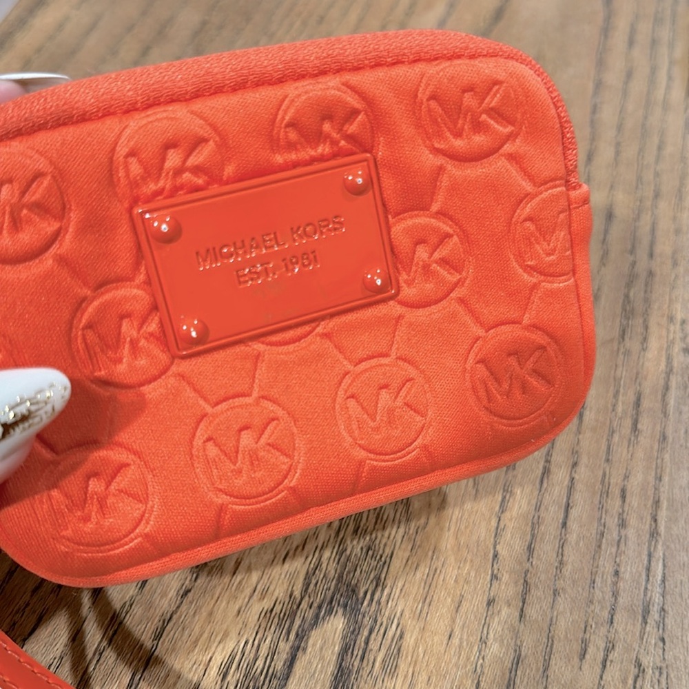 Michael Kors Neoprene coin bag orange - Picture 2 of 6